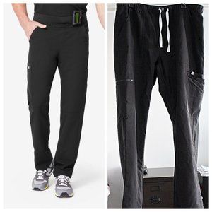 Figs Black Cargo Pants for Men
